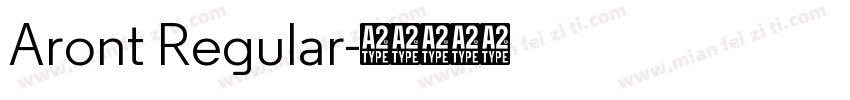 Aront Regular字体转换